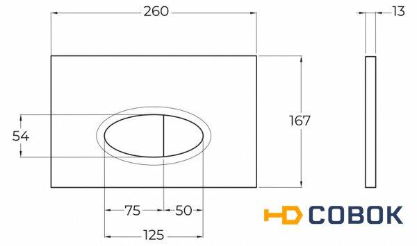 Фото Кнопка смыва BelBagno BB052BL