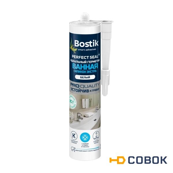 Фото Герметик силикованный для ванной Bostik Perfect Seal экстра прозрачный,280мл