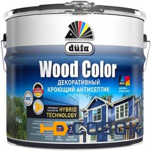 Фото Кроющий антисептик Dufa Wood Color темный шоколад 9 л