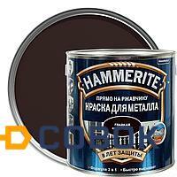 Фото Краска для металлических поверхностей алкидная Hammerite гладкая черная 0,75 л.