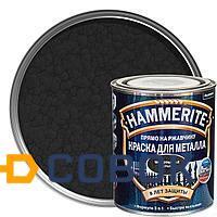 Фото Краска для металлических поверхностей алкидная Hammerite молотковая черная 0,75 л.