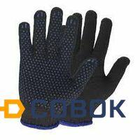 Фото Перчатки ХБ с ПВХ точками