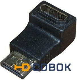 Фото Переходник аудио гнездо HDMI - штекер HDMI угловой блист. Rexant 06-0176-A