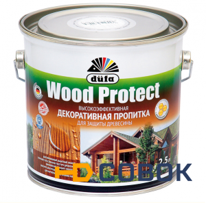 Фото Пропитка для древесины Dufa Wood Protect орех 2,5л