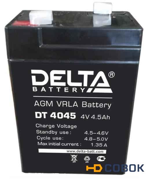 Фото Аккумулятор для прожекторов 4В 4.5А.ч Delta DT 4045