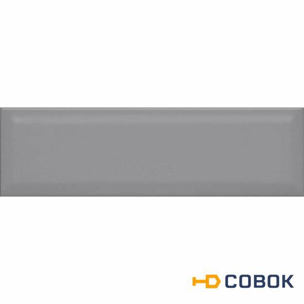 Фото 9015 плитка настенная Аккорд серый темный грань 8,5х28,5 (0,97м2/31,04м2/32уп)