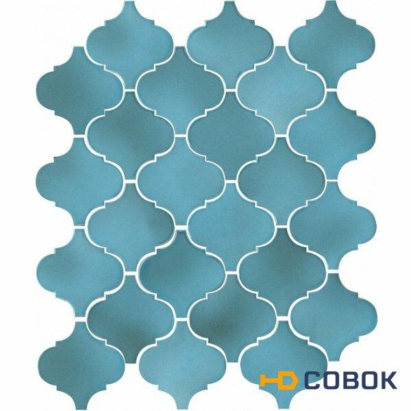 Фото 65005 плитка настенная Арабески Майолика голубой 26х30 (0,59м2/28,32м2/48уп)