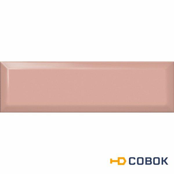 Фото 9025 плитка настенная Аккорд розовый светлый грань 8,5х28,5 (0,97м2/31,04м2/32уп)