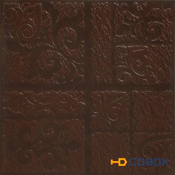 Фото Клинкерная плитка Каир 4Д коричневый РЕЛЬЕФ 29,8х29,8 (1,33м2/66,5м2)