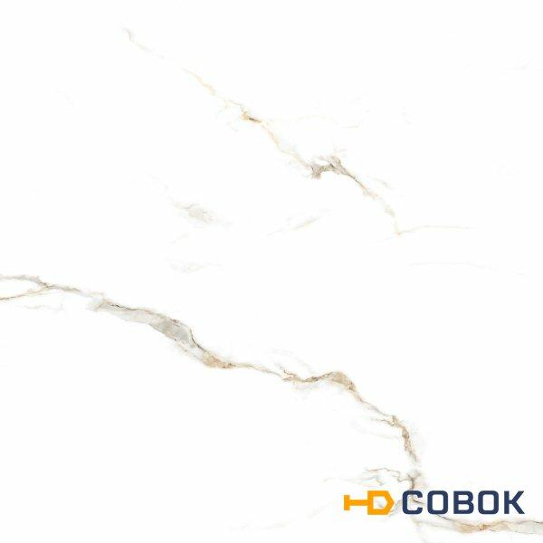 Фото Bianco Carrara белый 60х60 полир (1,44м2,57,6м2/40уп) керамогранит