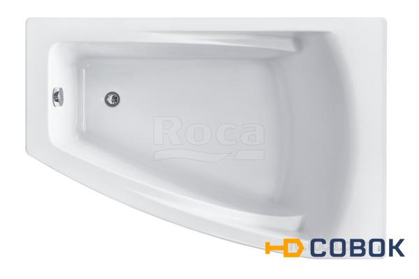 Фото Ванна Roca Hall Angular 150х100 асимметричная правая белая ZRU9302865