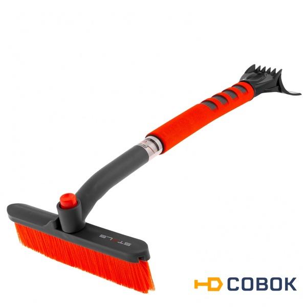 Фото Щетка-сметка для снега со скребком, поворотная голова, 510 мм // Stels