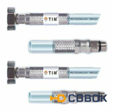 Фото Гибкая подводка для воды с внутренним шлангом из PEX 1/2*M10-200см C-EP28-20