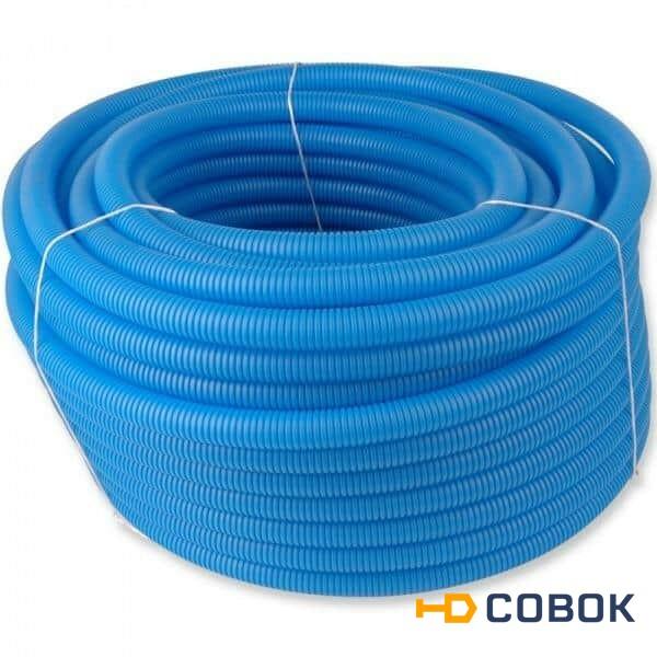 Фото Труба Гофрированная CorrugatedPipe 28mm 50m (Blue) VALFEX