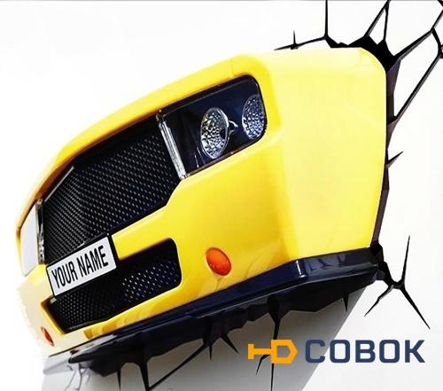 Фото 3D-светильник, желтый Автомобиль 3D-Light Fx