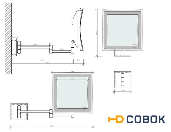 Фото Зеркало косметическое с подсветкой Decor Walther BS 84 TOUCH 0121600