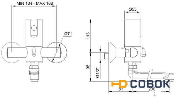 Фото Сенсорный смеситель для раковины IDRAL 02552