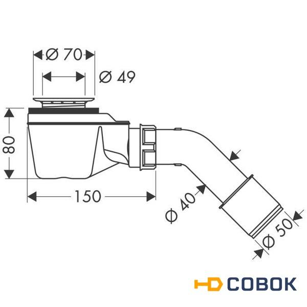 Фото Hansgrohe 60052180 Сливной набор Starolift ‘52