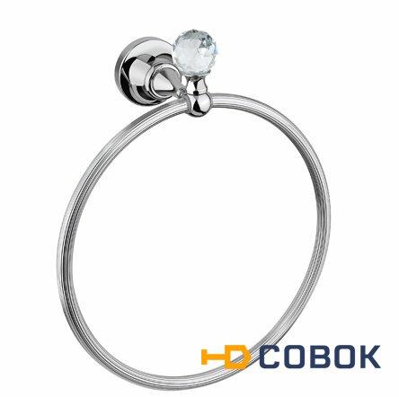 Фото Полотенцедержатель кольцо Cezares Olimp RN-01-Sw цвет хром, ручки Swarovski