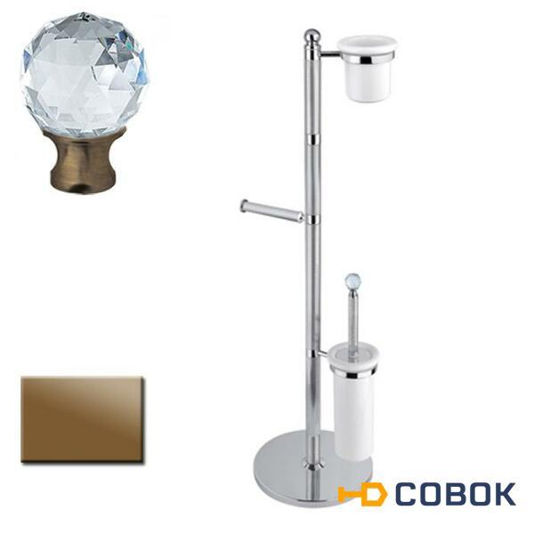 Фото Стойка напольная Cezares Olimp WCS-02-Sw цвет бронза, ручки Swarovski