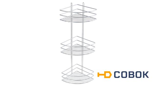 Фото Полка угловая тройная Fixsen хром (FX-710-3)