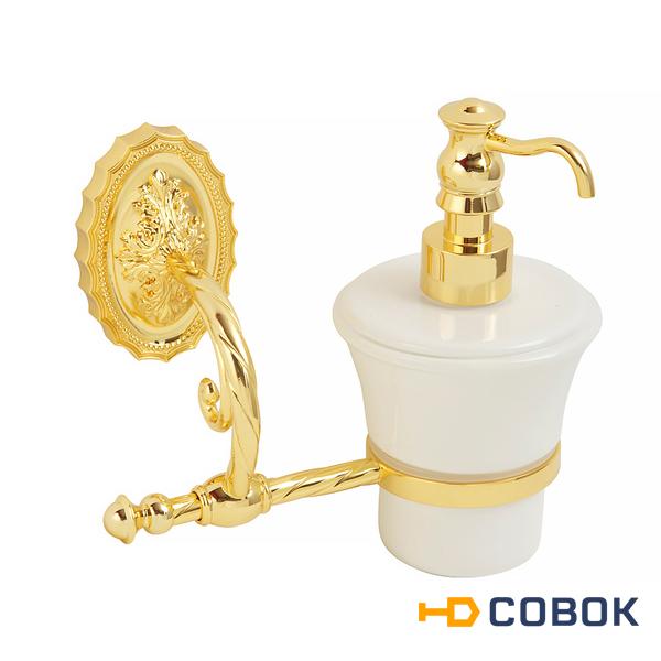 Фото Migliore Edera 16936 Дозатор жидкого мыла настенный, керамика золото