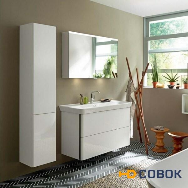 Фото Burgbad Iveo Комплект мебели с раковиной 1000 мм, цвет белый глянец