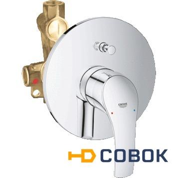 Фото Grohe Eurosmart 33305002 Смеситель для ванны встраиваемый без излива