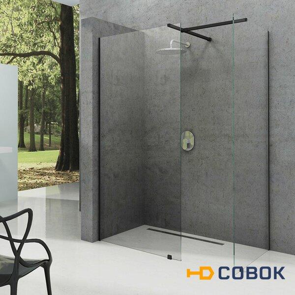 Фото Ravak GW9WJ0300Z1 Неподвижная стенка ST Walk-In Wall 1300 x 2000 черный + транспарент