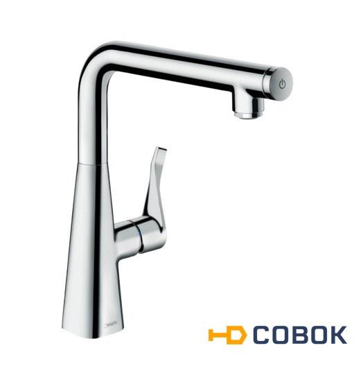 Фото Высокий смеситель для кухни 14847000 Hansgrohe Metris Select 260 (хром)