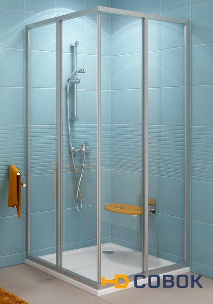 Фото Душевой уголок Ravak Supernova SRV2-100 S белый+перл 14VA010211