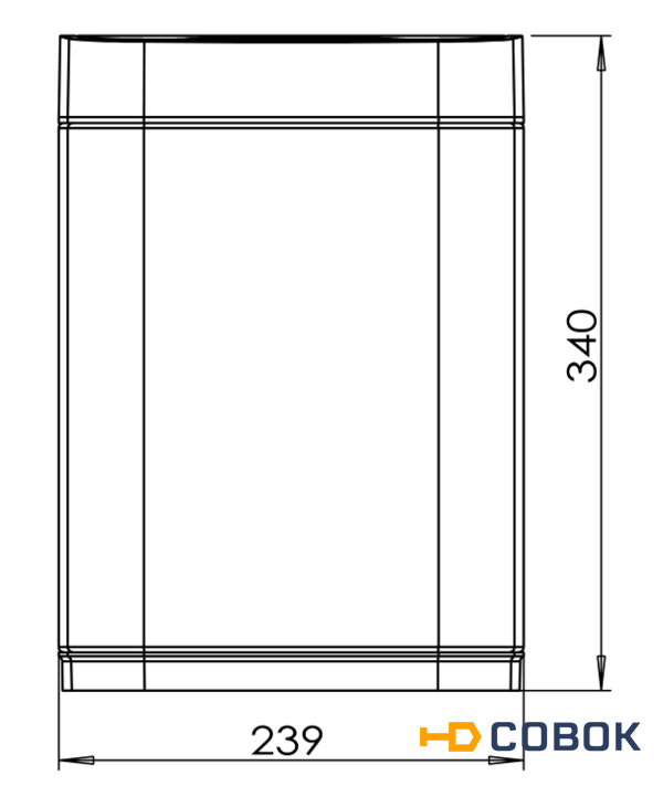 Фото JAVA S-883-9R Сенсорное ведро 9 л