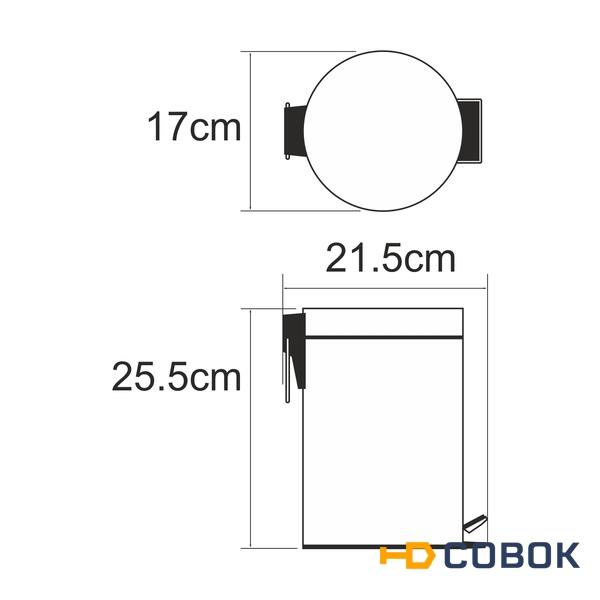 Фото WasserKRAFT  К-633BLACK Ведро 3L