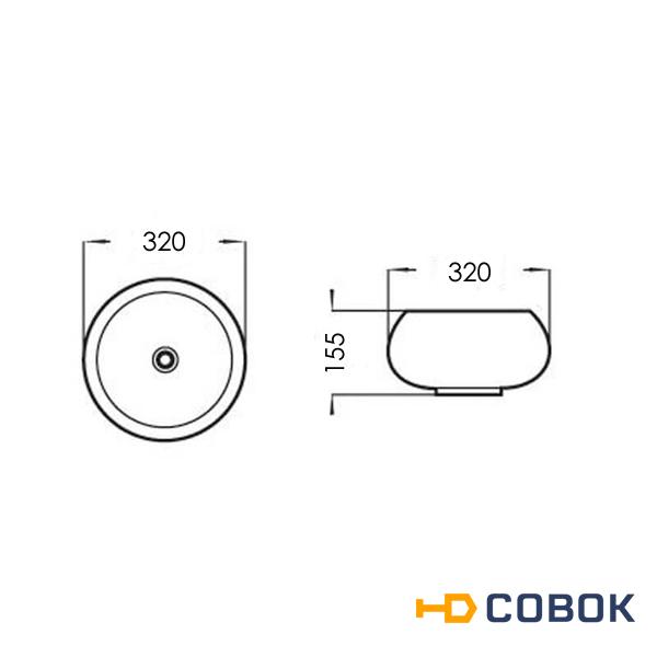 Фото Раковина детская COMFORTY 5004W (белый), с донным клапаном