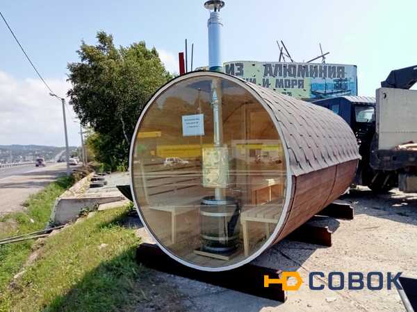 Фото Баня бочка 4 с панорамой купить во Владивостоке Артем Надеждинск