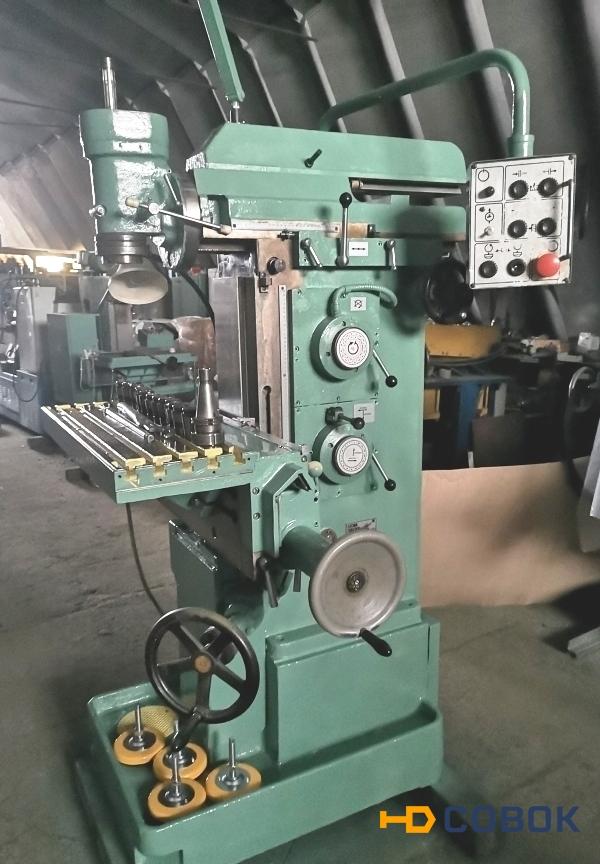 Фото ФРЕЗЕРНЫЙ станок 6М76П 1999г из НИИ с ОСНАСТКОЙ