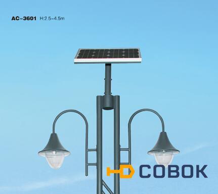 Фото Наружный парковый светильник с солнечным батарям 30Вт.