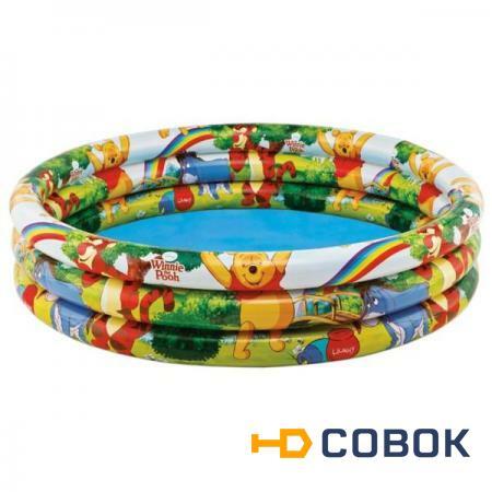 Фото Надувной детский бассейн Intex Winnie The Pooh Three Ring 58915 (147x33см)