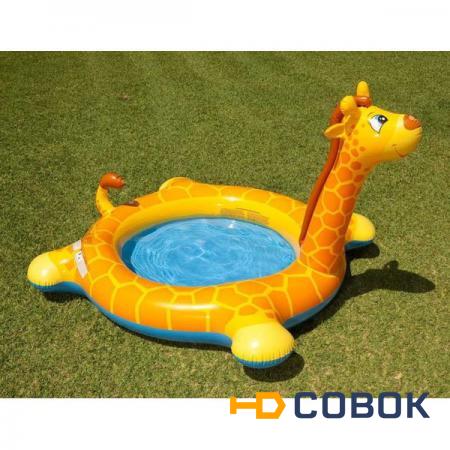 Фото Надувной детский бассейн с фонтанчиком Intex 57434NP Giraffe Spray Pool 3+
