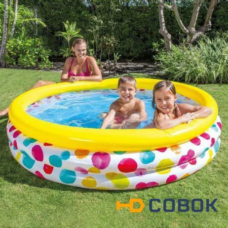 Фото Надувной детский бассейн Intex 59419NP Cool Dots Pool 3+