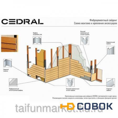 Фото Перфорированный профиль 50/30х2,5м Cedral