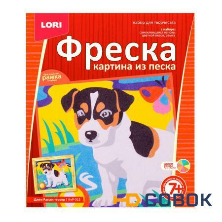 Фото Картина из песка "Фреска" - Джек-Рассел-терьер" LORI