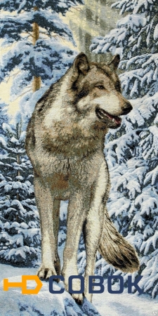 Фото Гобелен "Волк зимой" 40х80см