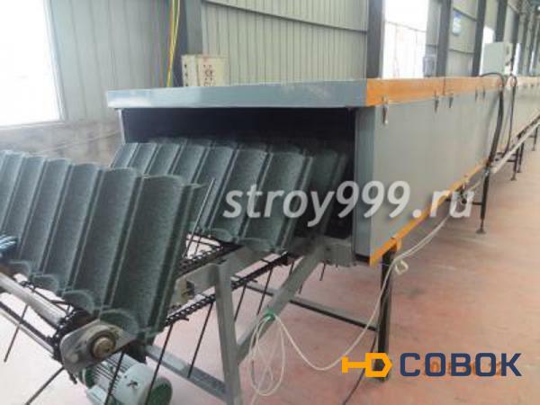 Фото Оборудование для производства металлочерепицы с присыпкой из Китая
