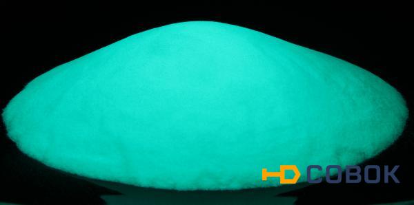 Фото Люминофор светящийся порошок Голубой-бирюзовый