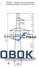 Фото Промежуточные опоры ЛЭП ПС330-2