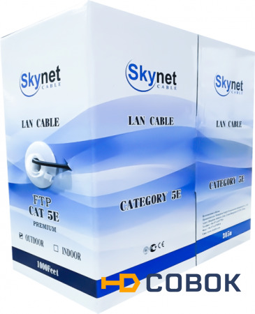 Фото Кабель витая пара Skynet FTP outdoor 2x2x24AWG Light (305 м)