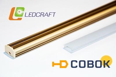 Фото Профиль универсальный Ledcraft LC-P2-1PB 1м золото