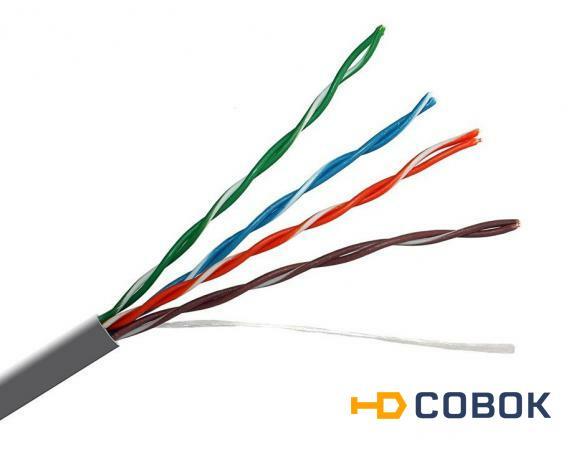 Фото UUTP4-C5E-S24-OUT-PE-BK-500 (UTP4-C5E-SOLID-OUTDOOR-40-500) кабель витая пара (LAN) для структурированных систем связи