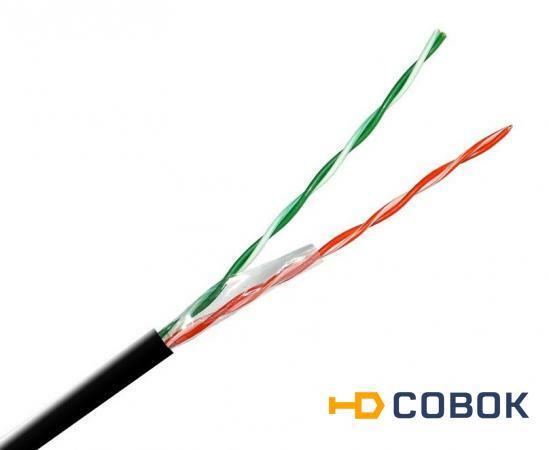 Фото UUTP2-C5-S24-OUT-PE-BK (UTP2-C5E-SOLID-OUTDOOR-40) кабель витая пара (LAN) для структурированных систем связи